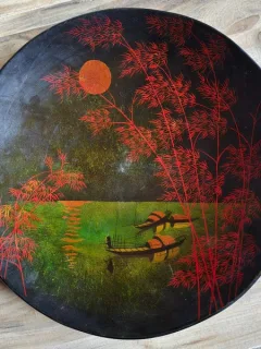 Panou decorativ pictat - (Arta chinezeasca)