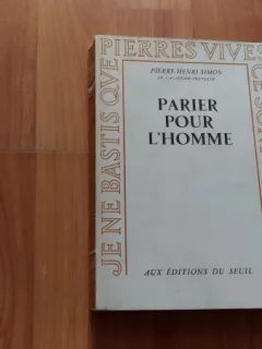 PARIER POUR L HOMME-PIERRE-HENRI SIMON