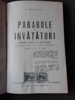 PARABOLE SI INVATATURI PENTRU CLASA A II-A SECUNDARA - S. MEHEDINTI