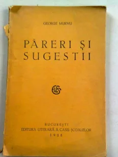 PARERI SI SUGESTII - GERGE MURNU  (DEDICATIE)