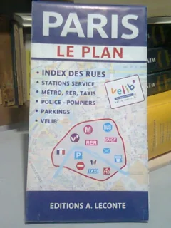PARIS - HARTA TURISTICA, PLAN ORAS, INDEX