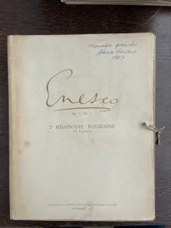 Partitura Enesco Op. 11 Nr. 2 2e Rhapsodie Roumaine (Re Majeur)