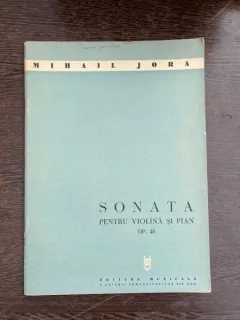 Partitura Mihail Jora Sonata pentru violina si pian op. 46