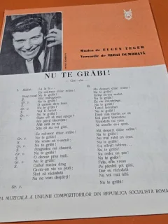 Partitura Nu te grabi! - Eugen Teger, Mihai Dumbrava