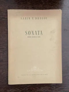 Partitura Sabin V. Dragoi Sonata pentru vioara si pian