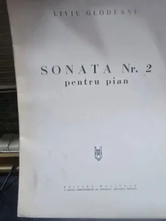 Partitura Sonata nr.2 pentru pian - Liviu Glodeanu