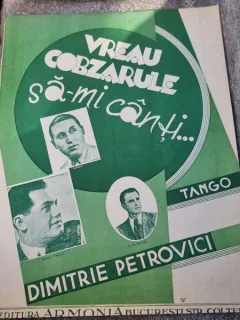 Partitura: "Vreau Cobzarule sa-mi Canti..."