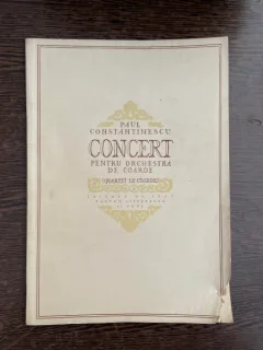 Partitura Paul Constantinescu Concert pentru orchestra de coarde (quartet de coarde)