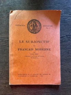 Paul Imbs Le subjonctif en francais moderne. Essai de grammaire desciptive (1953)