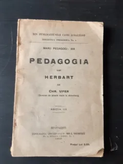 PEDAGOGIA LUI HERBART - CHR. UFER