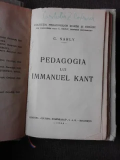 PEDAGOGIA LUI IMMANUEL KANT - C. NARLY