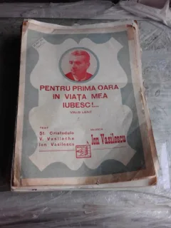 PENTRU PRIMA OARA IN VIATA MEA IUBESC, PARTITURA SI TEXT - ION VASILESCU  (VALS LENT)