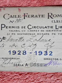 Permis de circulatia clasa II, Caile Ferate Romane, 1928-1932