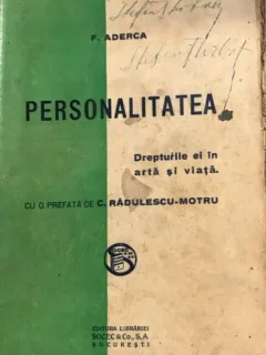 Personalitatea - Felix Aderca