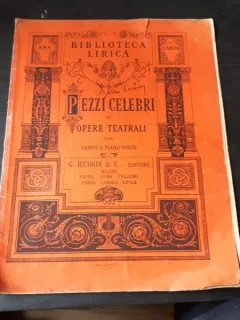 PEZZI CELEBRIDI OPERE TEATRALI PER CANTO E PIANOFORTE, IL BARBIERI DI SIVIGLIA - G. ROSSINI