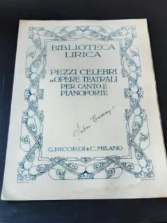 PEZZI CELEBRIDI OPERE TEATRALI PER CANTO E PIANOFORTE, IL FIGLIUOL PRODIGO - A. PONCHIELLI   (CU SEMNATURA BARITONULUI SERBAN TASSIANI)
