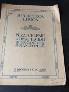 PEZZI CELEBRIDI OPERE TEATRALIPER CANTO E PIANOFORTE, L'AFRICANA - G. MEYERBEER  (CU SEMNATURA BARITONULUI SERBAN TASSIAN)