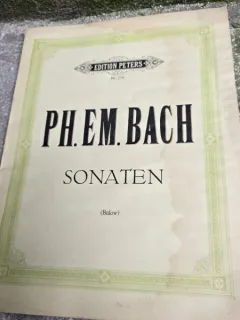 Ph.Em. Bach, Sonaten partitura