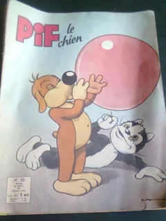 PIF LE CHIEN NR. 56  (REVISTA BENZI DESENATE, TEXT IN LIMBA FRANCEZA)