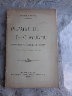 PLAGIATUL DLUI G. MURNU, MOMENTE ANTICE DIN ROMA - NICOLAE S. IONESCU