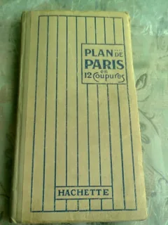 PLAN DE PARIS EN 12 COUPURES   (CARTE IN LIMBA FRANCEZA)