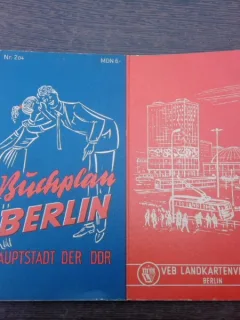 Planul orasului Berlin, capitala Republicii Democate Germane