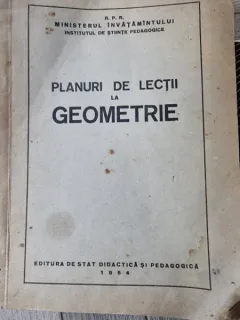 Planuri de lectii la geometrie
