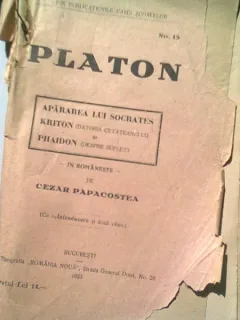 PLATON - APARAREA LUI SOCRATES TRADUCERE DE CEZAR PAPACOSTEA