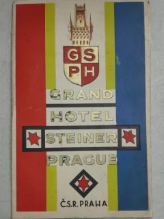 Pliant de prezentare, Grand Hotel Steiner, Praga