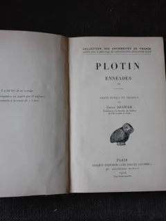 PLOTIN -  ENNEADES II   (CARTE IN LIMBA FRANCEZA)