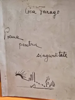 Poeme pentru singuratate (cu coperta si desene de autoare) - Coca Farago (cu dedicatia autoarei)