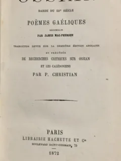 Poemes Gaeliques - Ossian