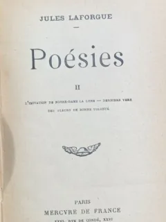 Poesies(Poezii-carte in franceza)- Jules Laforgue