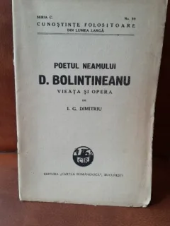 Poetul neamului D. Bolintineanu, viata si opera - I.G. Dimitriu