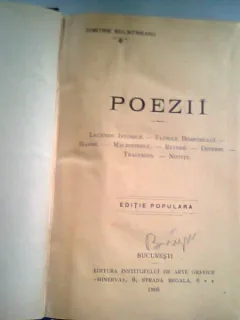 POEZII - DIMITRIE BOLINTINEANU