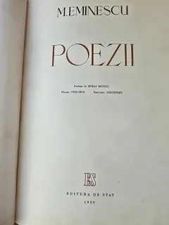 Poezii - M. Eminescu 1950