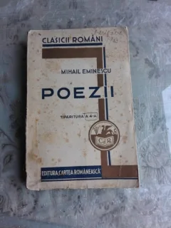 POEZII - MIHAIL EMINESCU  TIPARITURA A 4-A