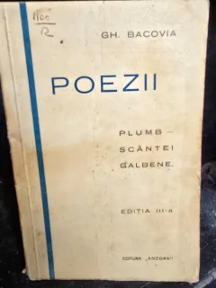 Poezii plumb - scantei galbene - Gh. Bacovia
