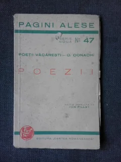 POEZII - POETII VACARESTI - C. CONACHI  EDITIE INGRIJITA DE ION PILLAT