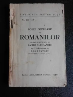 Poezii populare ale romanilor - V. Alecsandri
