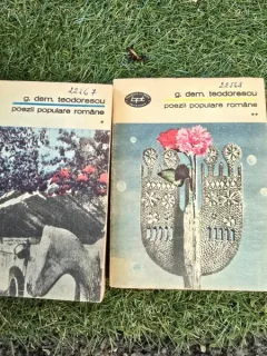 Poezii populare romane - G.Dem. Teodorescu volumul I+II