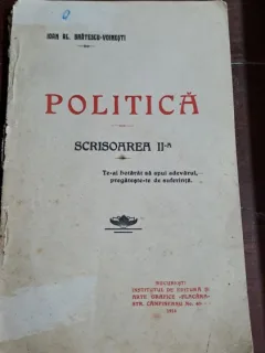 Politica. Scrisoarea a II-a - Ioan Al. Bratescu Voinesti
