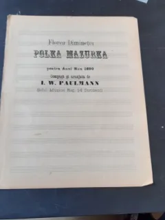 POLKA MARURKA - I.W. PAULMANN, PARTITURA