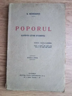 POPORUL CUVINTE CATRE STUDENTI , S. MEHEDINTI