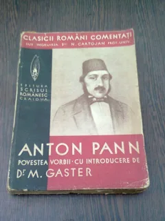 POVESTEA VORBII - ANTON PANN