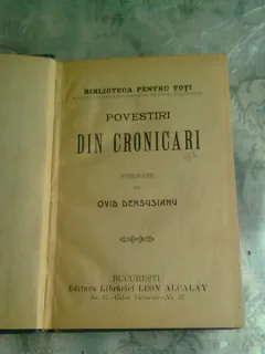 Povestiri din Cronicari , Ovid Densusianu