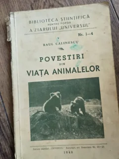 POVESTIRI DIN VIATA ANIMALELOR - RAUL CALINESCU