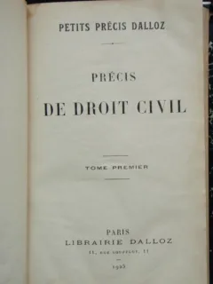 PRECIS DE DROIT CIVIL