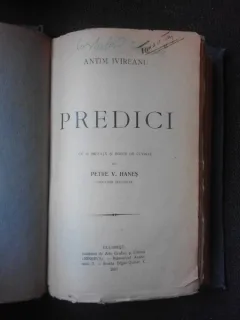 PREDICI - ANTIM IVIREANU, PREFATA DE PETRE V. HANES