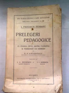 PRELEGERI PEDAGOGICE - IOAN  - I. FRIEDRICH HERBART